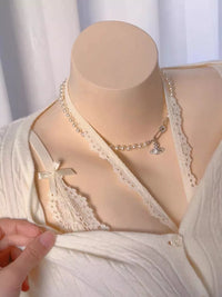 Detachable Opaline Lace Bra & Panty Set