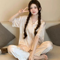 Rose Satin Breeze Sleepwear Set