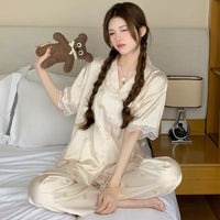 Rose Satin Breeze Sleepwear Set