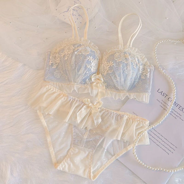 Bridal French Luxury Lace Bra Set