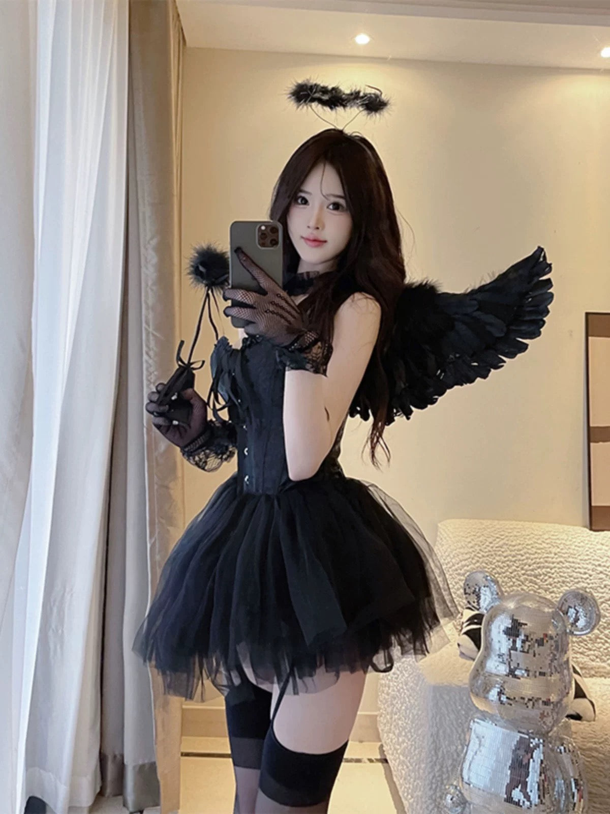 Fallen Angel Seduction Set - Black