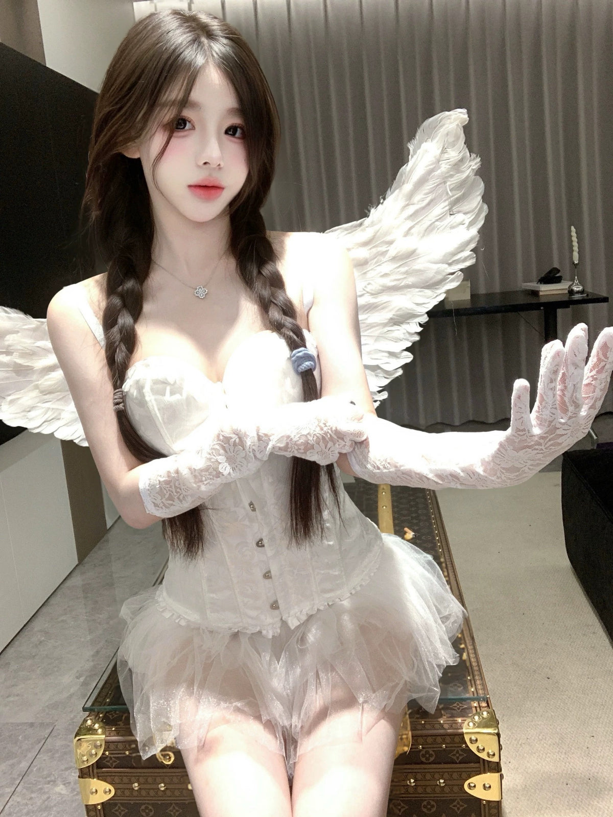 Fallen Angel Seduction Set - Black