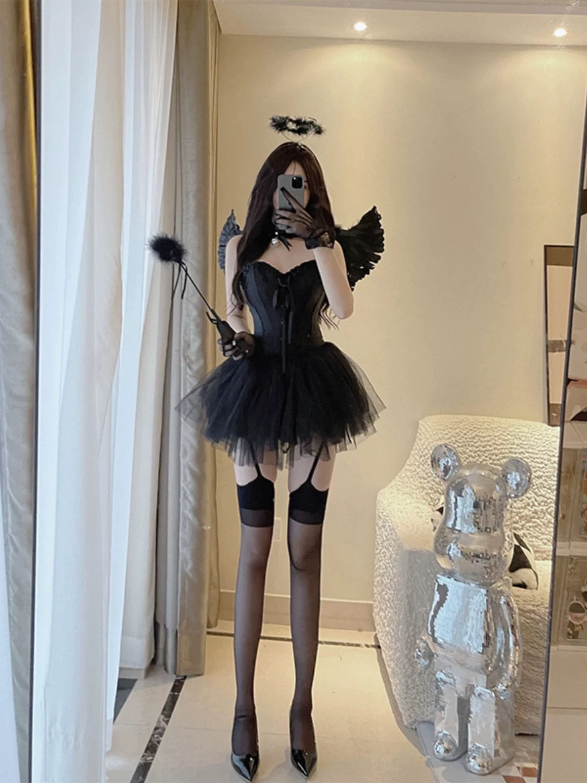 Fallen Angel Seduction Set - Black