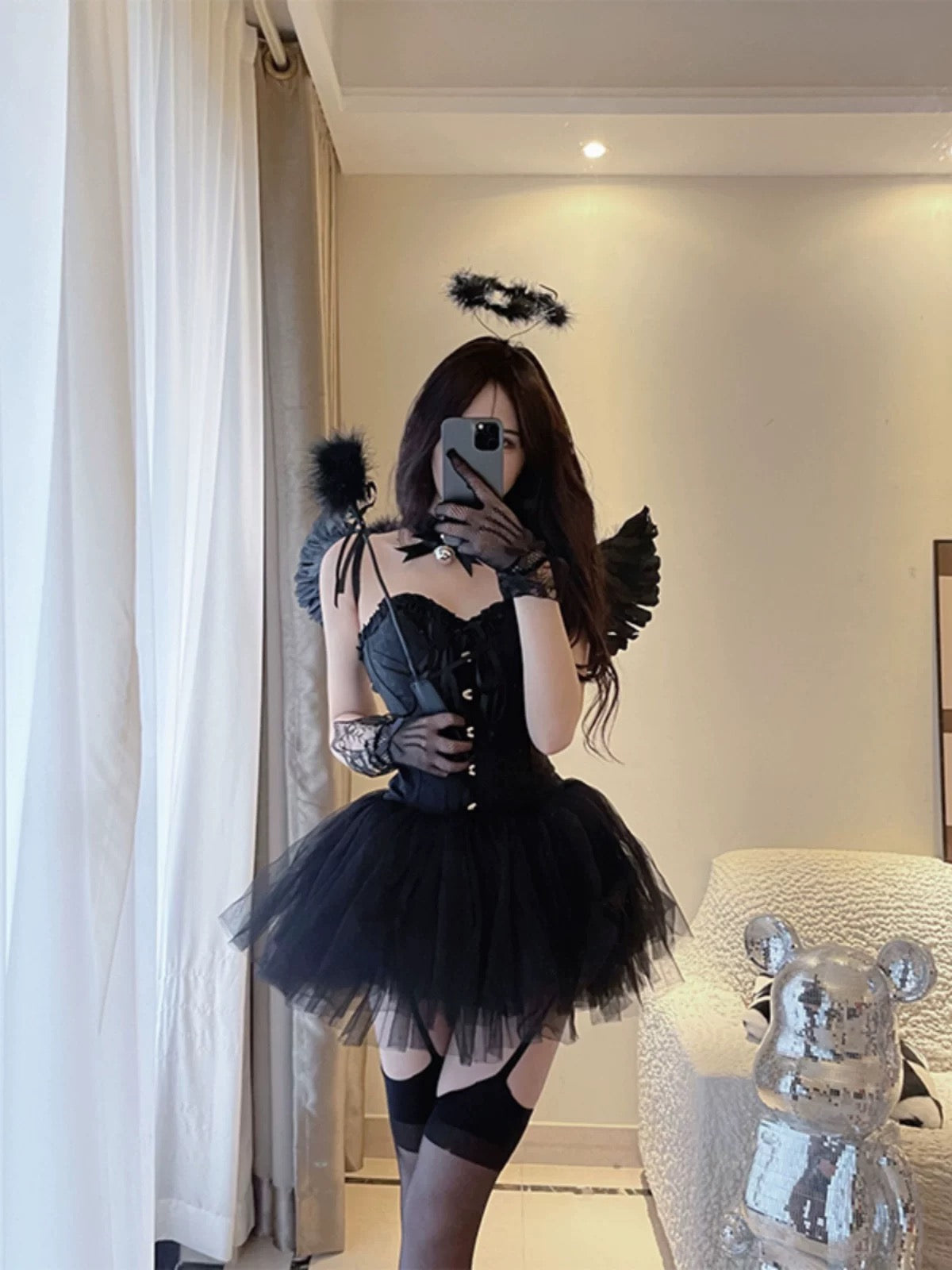 Fallen Angel Seduction Set - Black