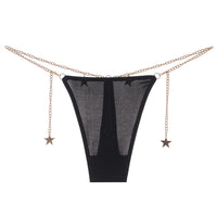 Star Decorated Low Waist Thong