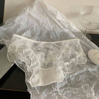 Cotton Lace Cross-Strap Comfort Underwear