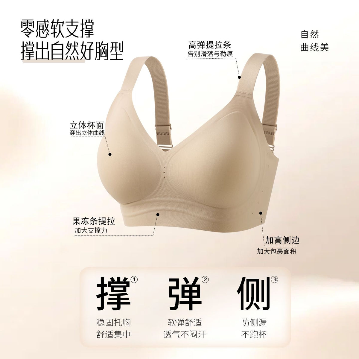 Second-Skin Seamless Wireless Everyday Bra