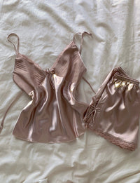 Comfy Satin Camisole Pajamas