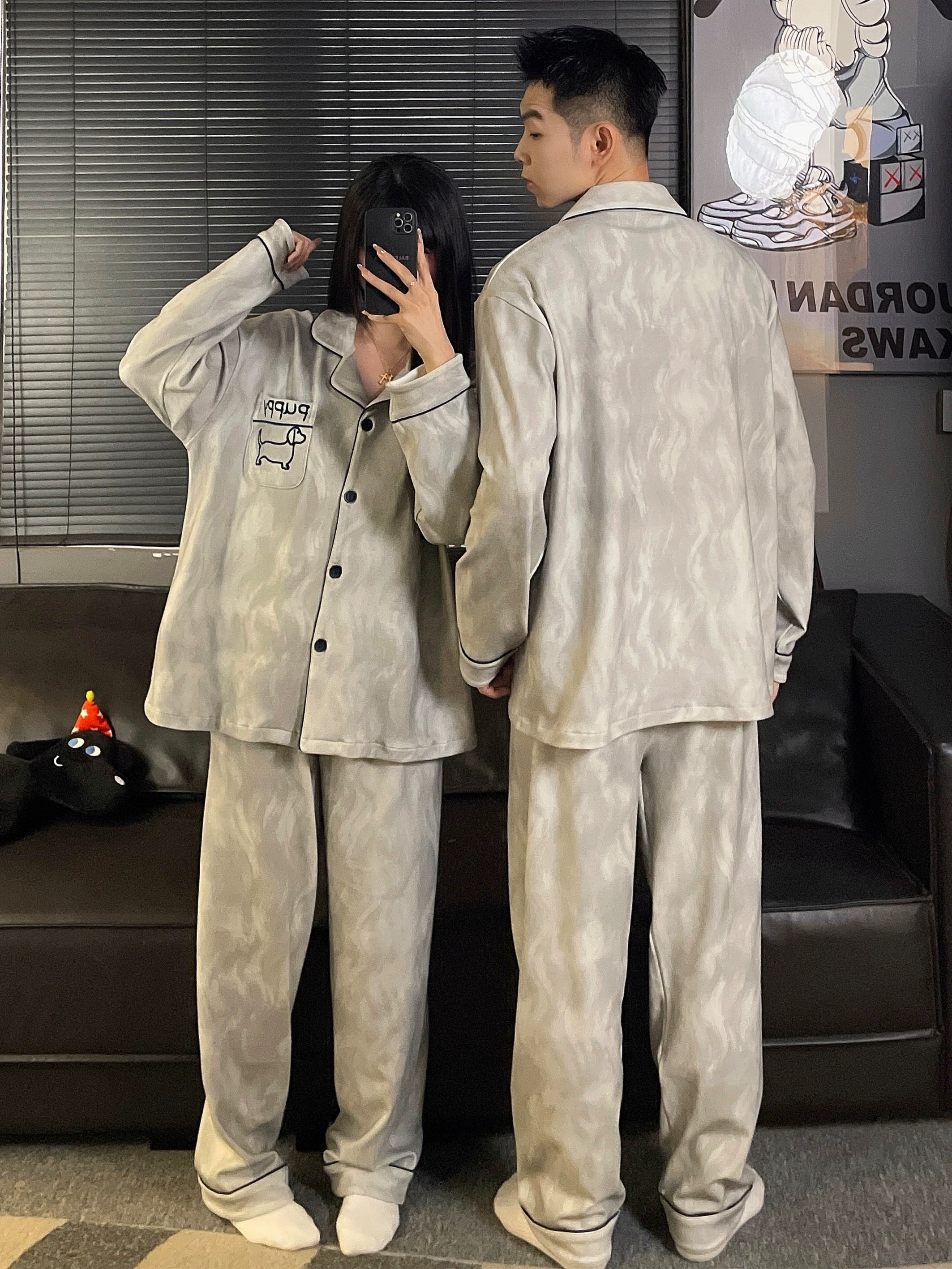 Couples Thermal Fleece Loungewear Set - 2 Sets