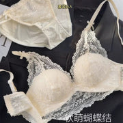 Detachable Opaline Lace Bra & Panty Set