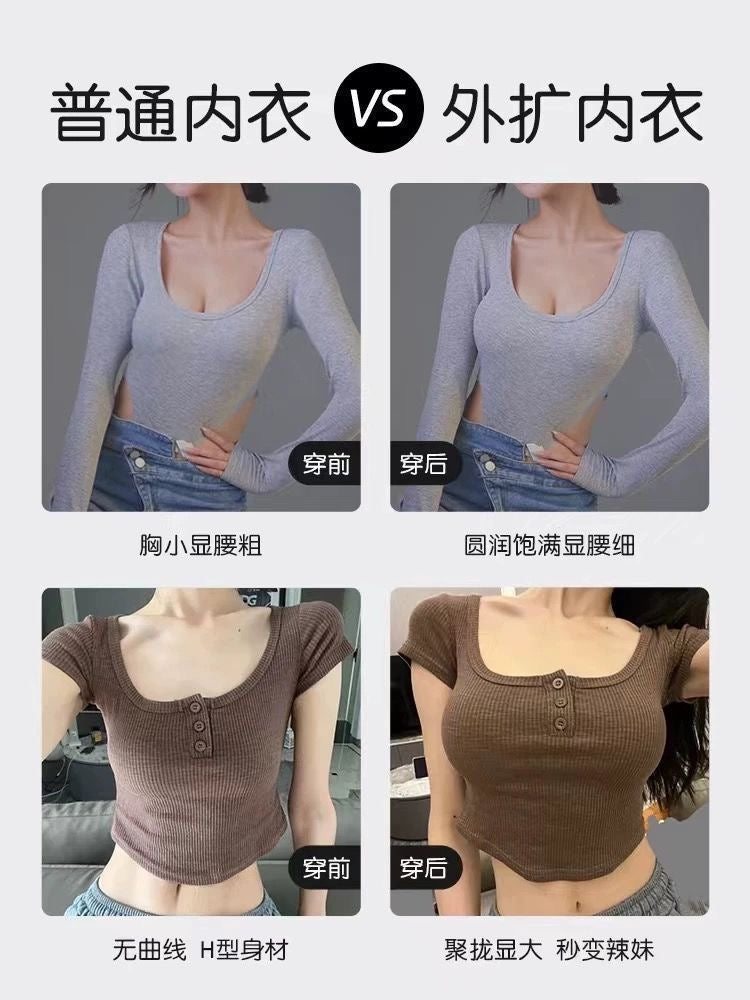 Strapless Push-Up Bra with Anti-Slip Support