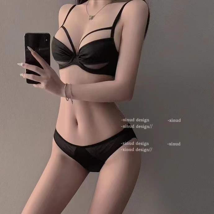 Lightweight Sheer Lace-Detail Push-Up Bra & Panty Set