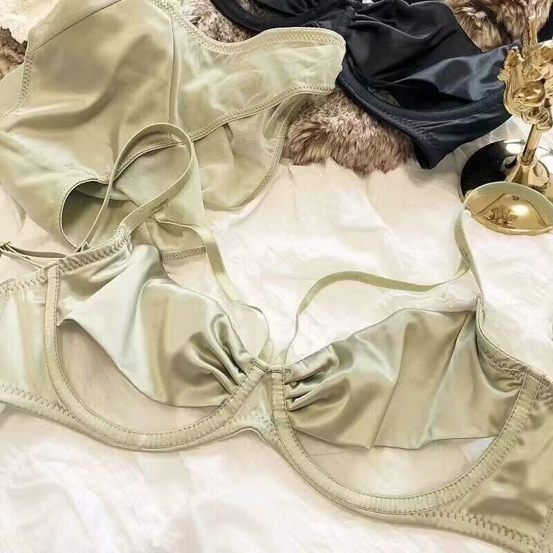 Lightweight Sheer Lace-Detail Push-Up Bra & Panty Set