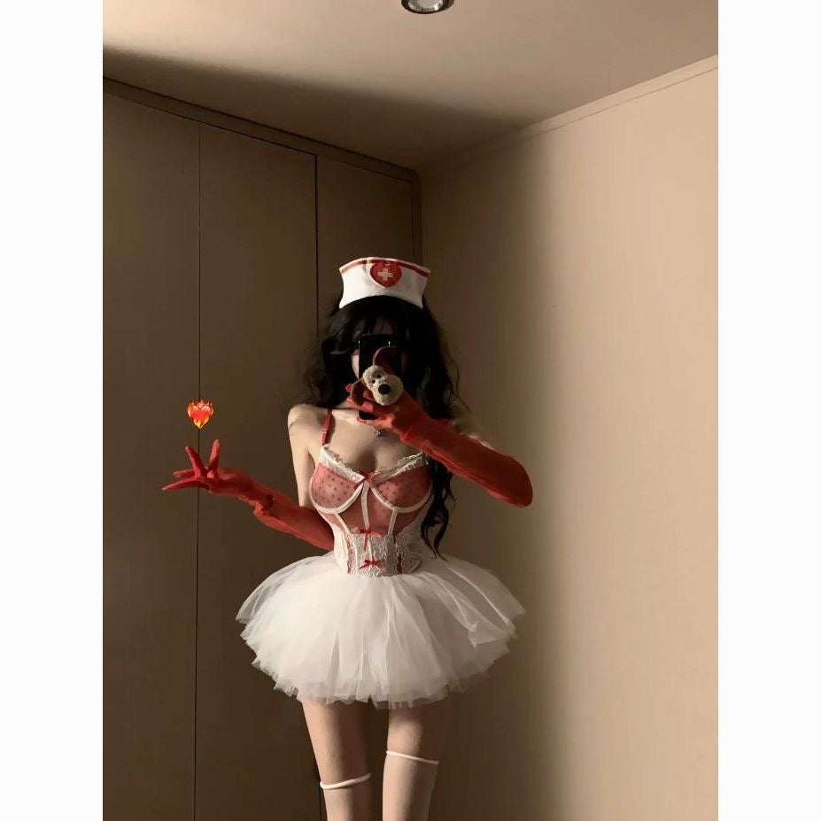 暗黑天使蕾丝万圣节角色扮演套装