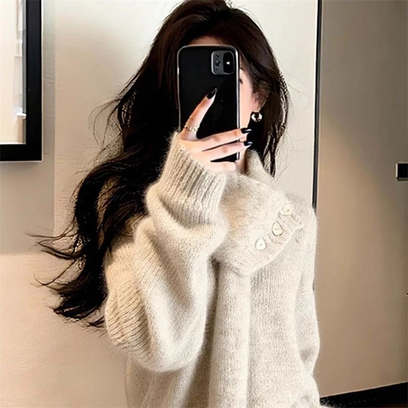 Women's Cozy Knit Sweater & Skirt Set
