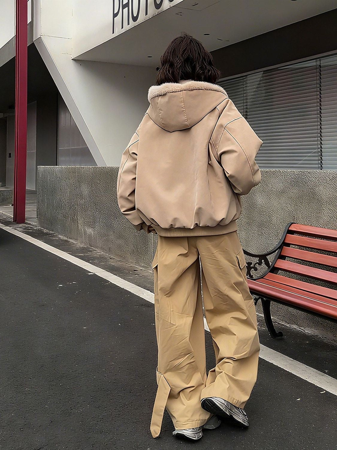 Women's Plush-Lined Hooded Winter Jacket
