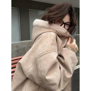 Women's Plush-Lined Hooded Winter Jacket