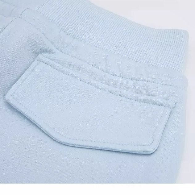 Women's Stretch Cotton Cropped Hoodie & Wide-Leg Pants Set