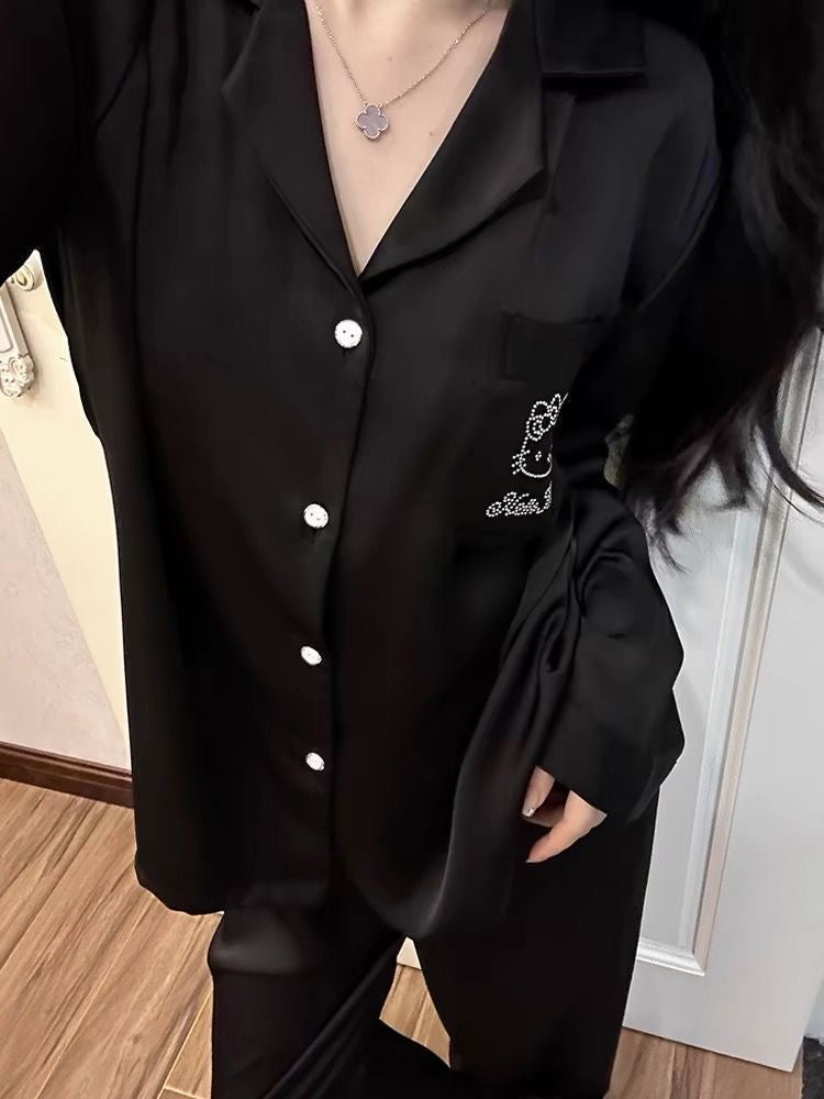 Premium Satin Hello Kitty Cooling Lounge Set