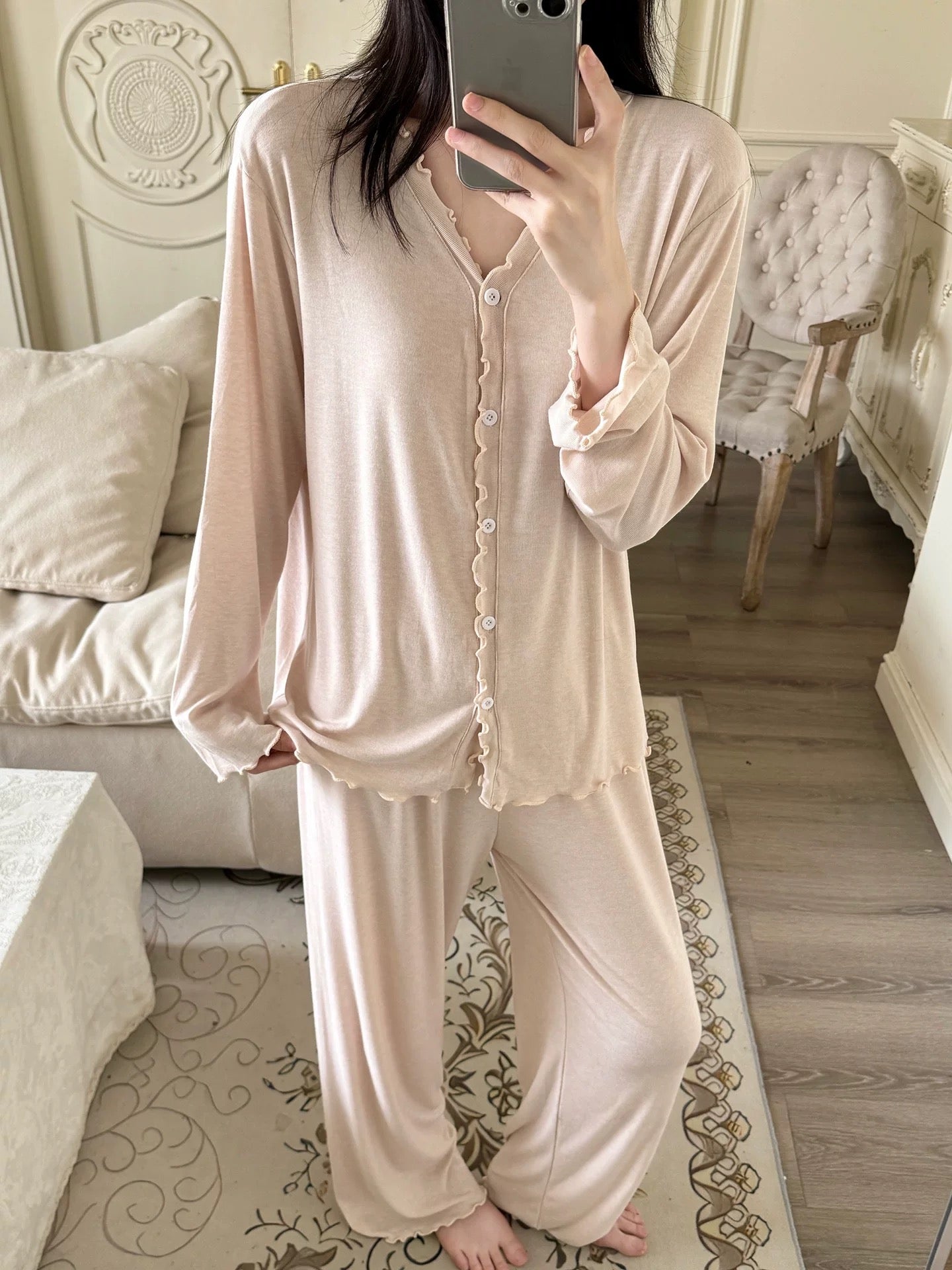Light Pink PureSoft Modal Breathable Lounge Set