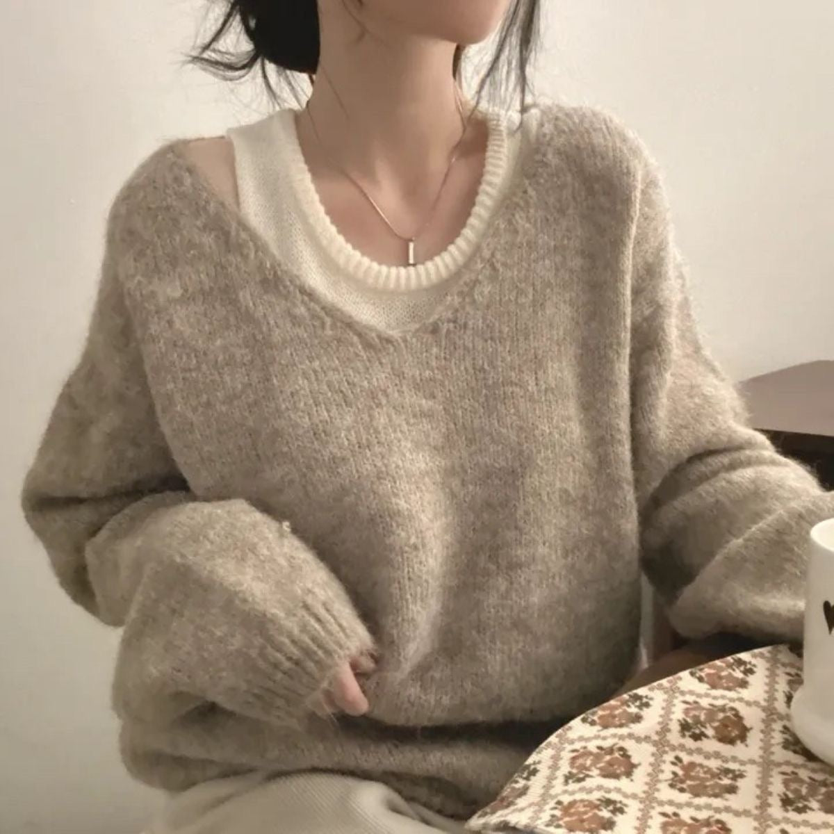 Cozy Oversized Knit Sweater & Pants Set