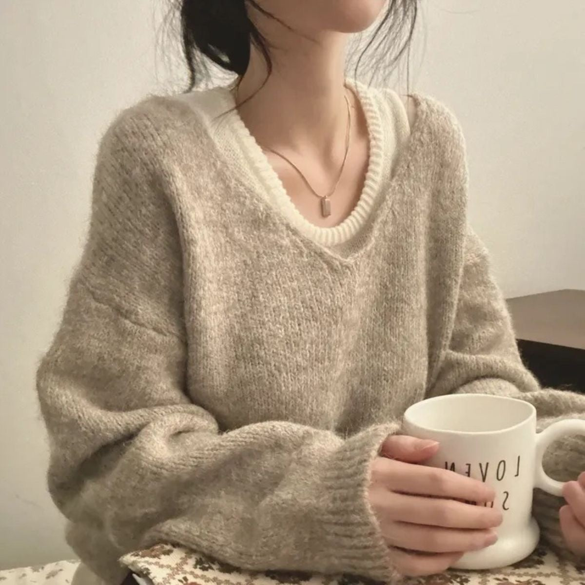 Cozy Oversized Knit Sweater & Pants Set