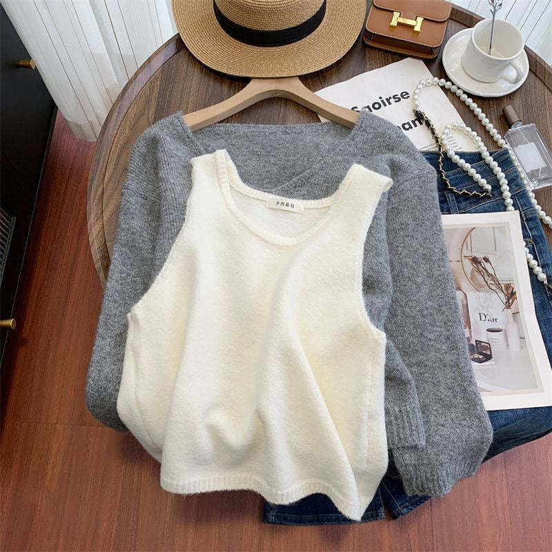 Cozy Oversized Knit Sweater & Pants Set