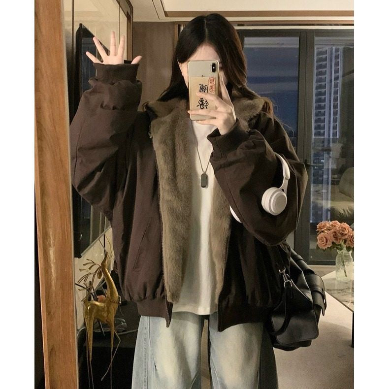 正反两穿｜加厚加绒防风防水冬季外套