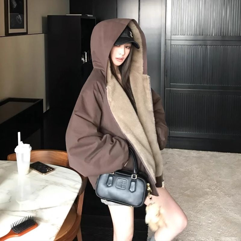 正反两穿｜加厚加绒防风防水冬季外套