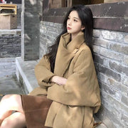 高含绒量｜韩系慵懒风宽松面包羽绒服