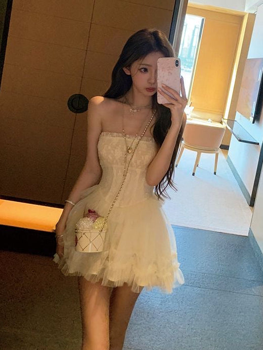 Spring Muse Halter-Neck Two-Piece Mini Dress with Bow Detail (Copy)