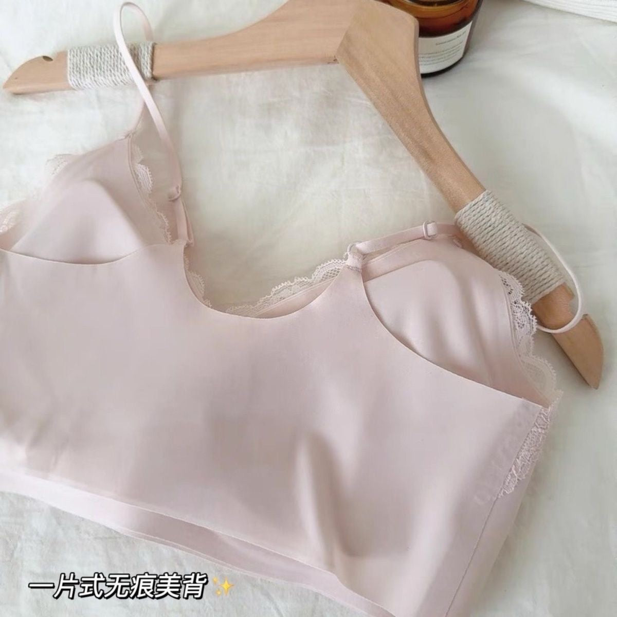 透视显胸高弹力聚拢胸衣套装