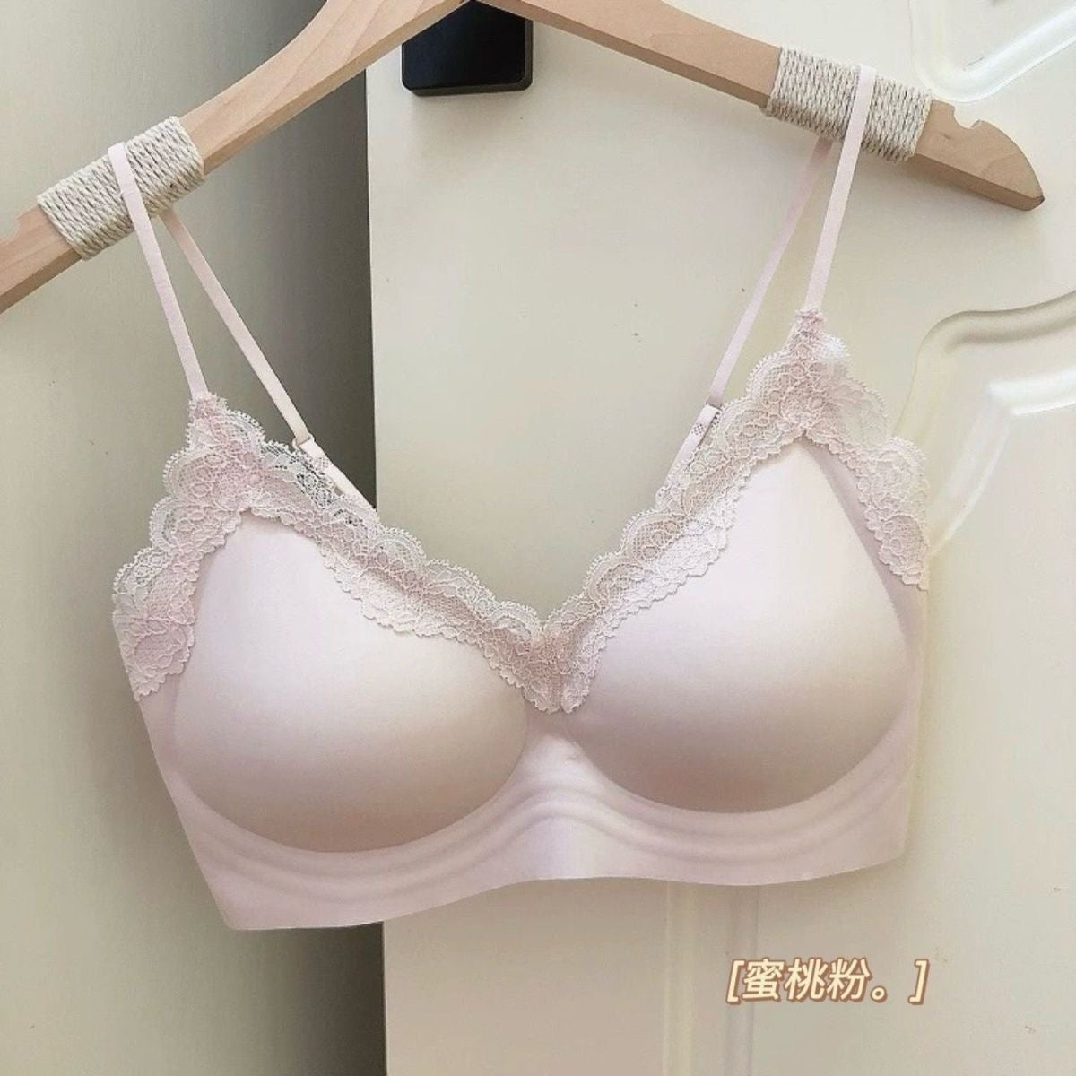 透视显胸高弹力聚拢胸衣套装