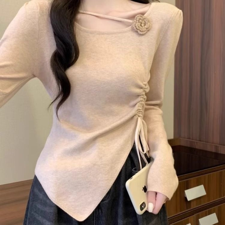 高弹轻薄不规则美背上衣