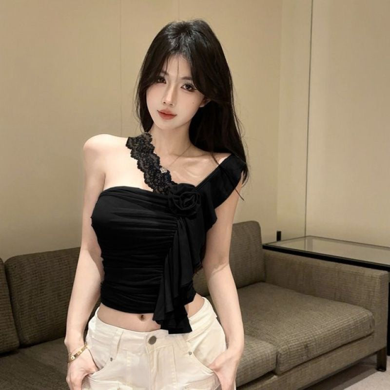 温柔纯欲蓝色仙女可爱女士上衣