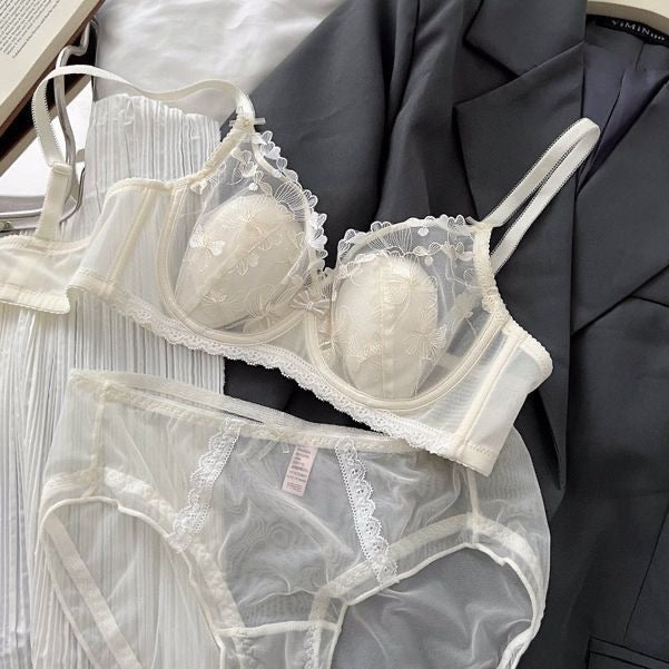 Ultra-Thin Breathable Soft Lace Bra Set