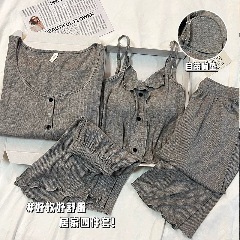 BareTouch™ Modal Summer Lounge Set - Grey