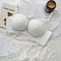 French Lift™ Wireless Lace Bra Set – Ultra Light, Deep V Support
