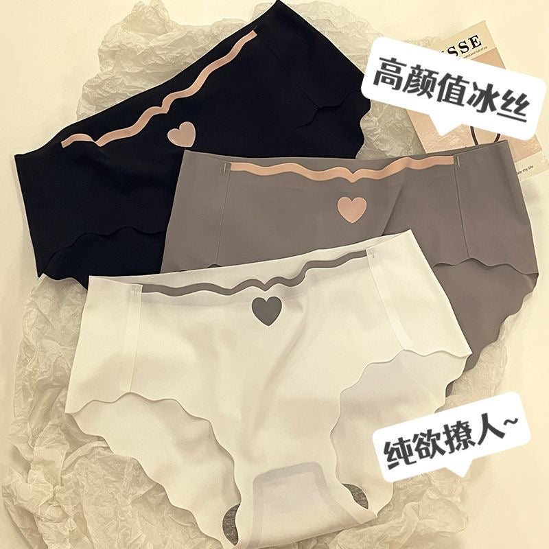 Cutie Girl Ice Silk Seamless Comfy Underwear