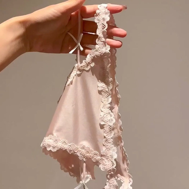 Velvet Ties – Lace Satin Panty