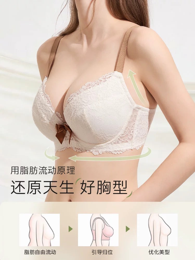 Bow Lace Strapless Lift Bra | Ultra-Thin Seamless Support