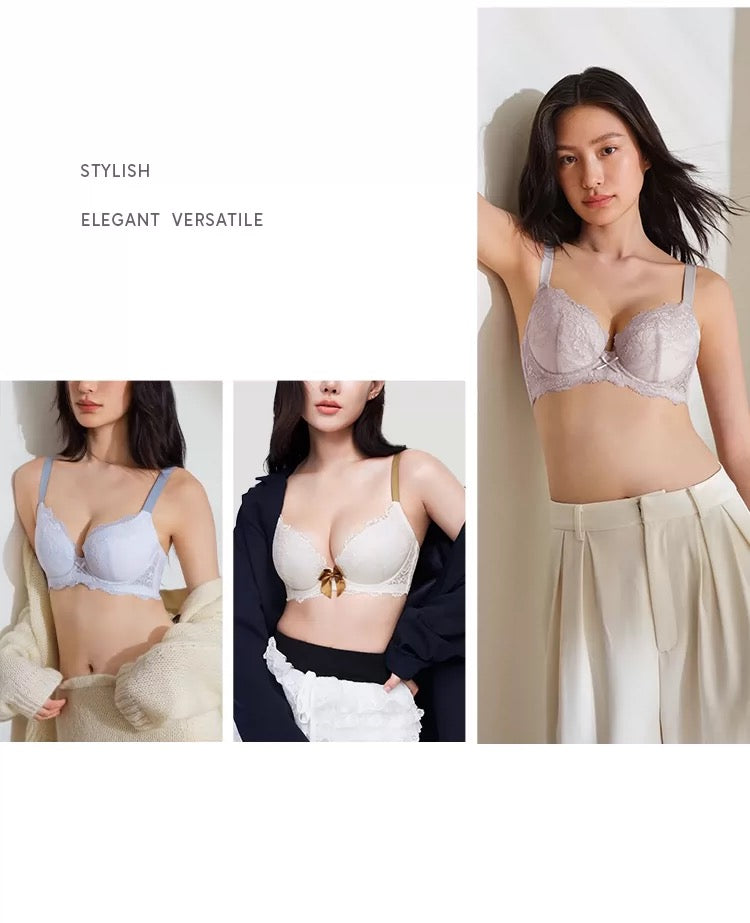 Bow Lace Strapless Lift Bra | Ultra-Thin Seamless Support
