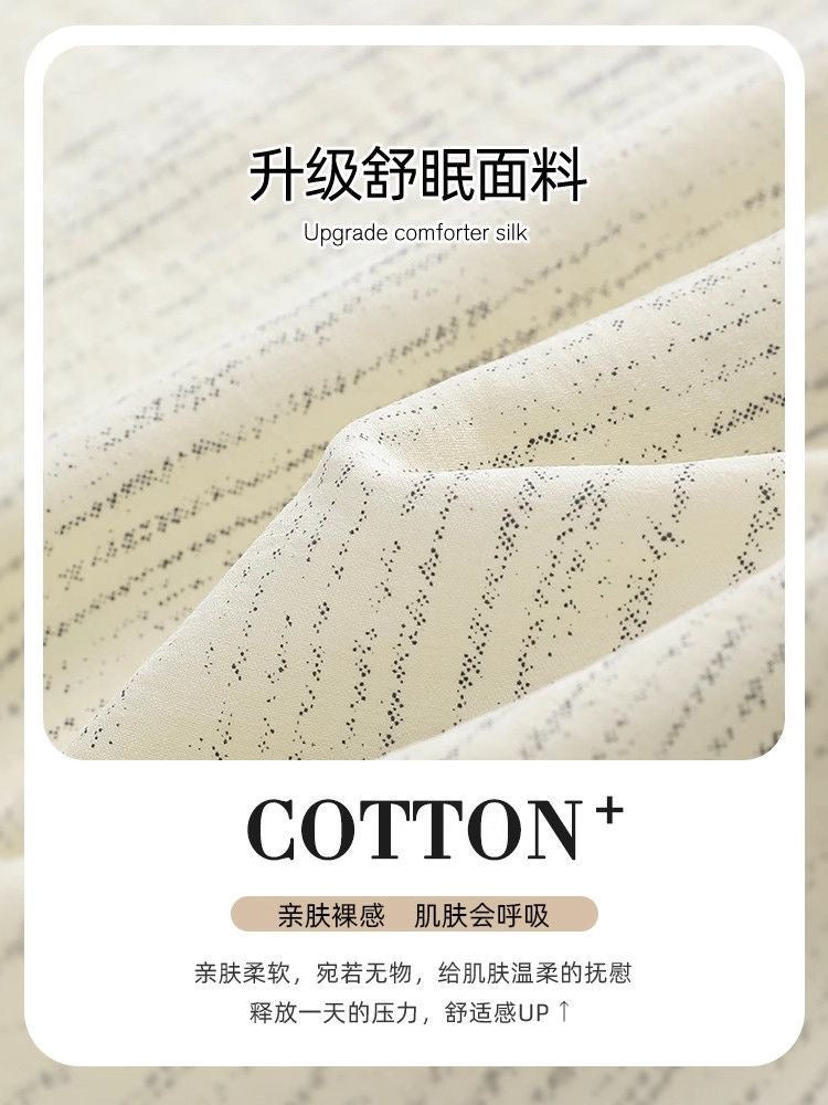 小狗卡通情侣纯棉家居服｜男女各一套薄款短袖短裤睡衣