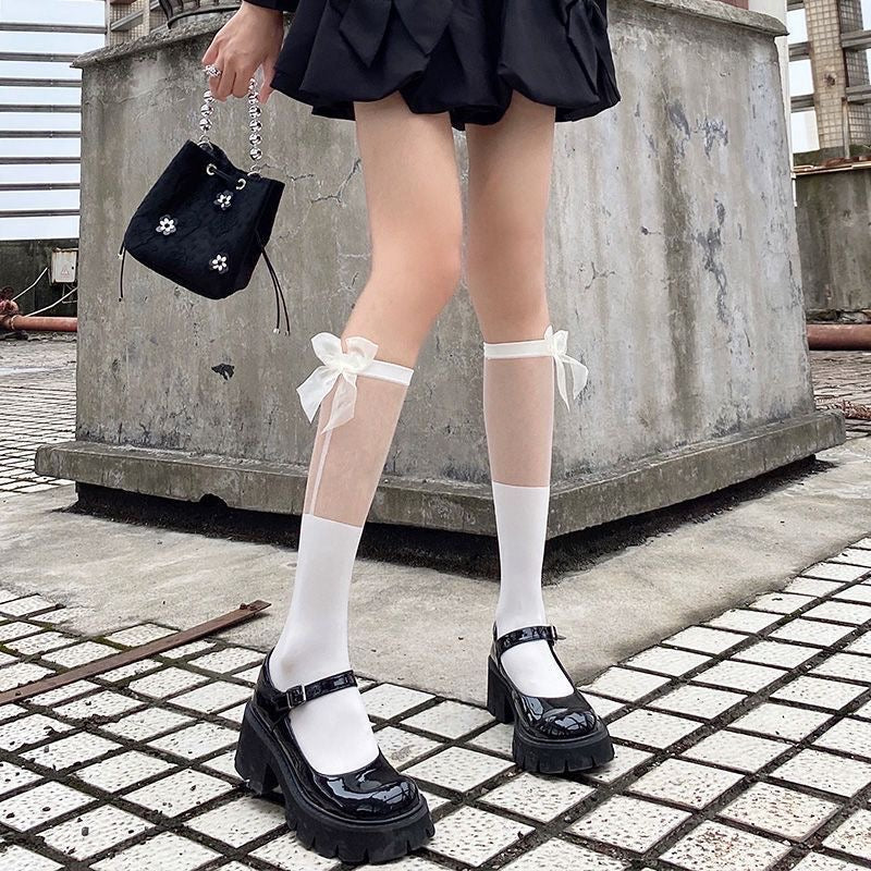 JK Bowknot Cosplay Stockings