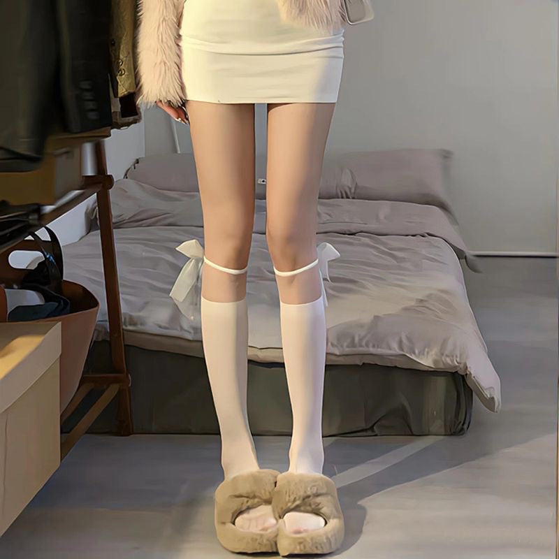 JK Bowknot Cosplay Stockings