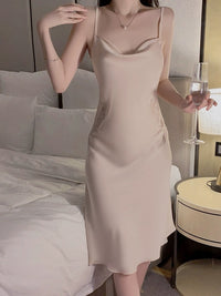 Open Back Camisole Silky Smooth Dress