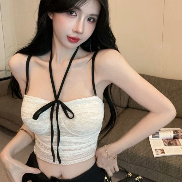 Lovely Lace Cami with Ribbon Straps