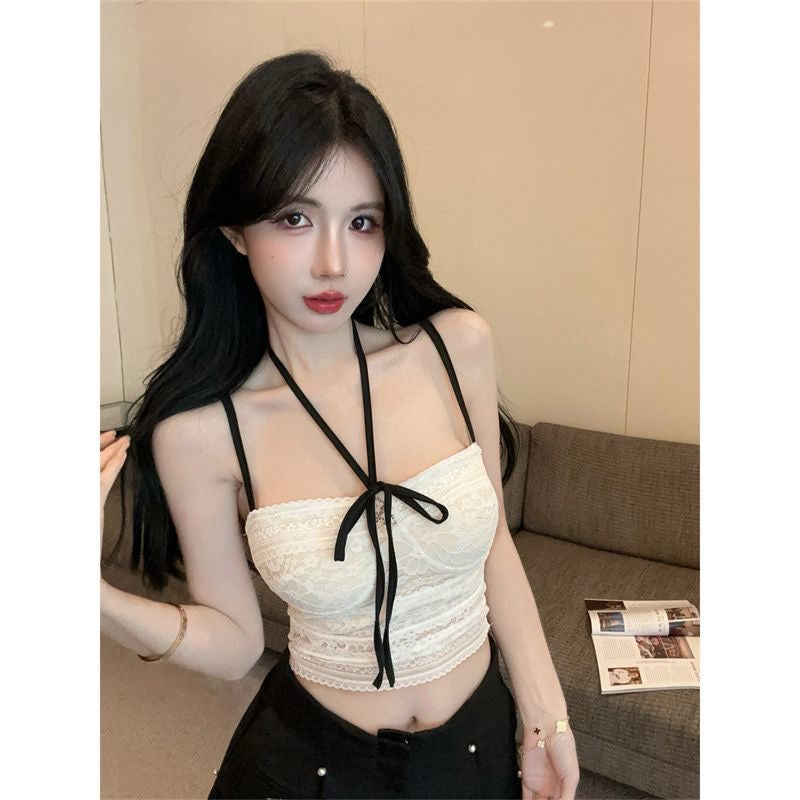 Lovely Lace Cami with Ribbon Straps