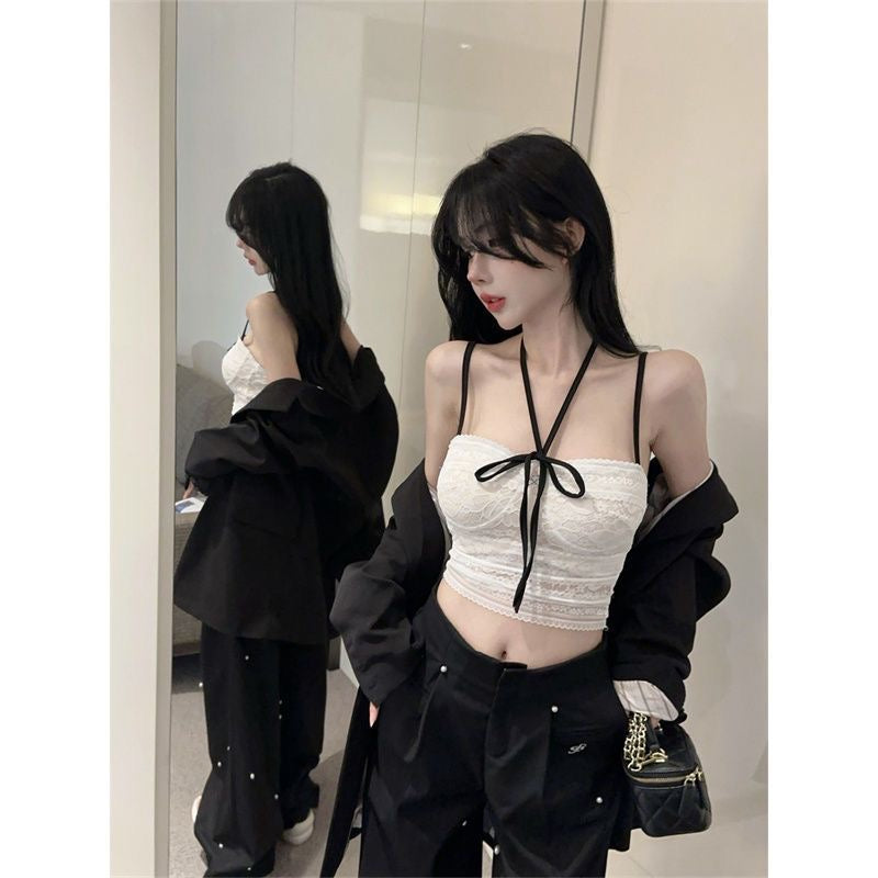 Lovely Lace Cami with Ribbon Straps