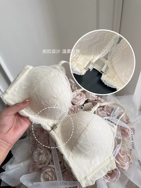 Lace Sculpt – Backless Front-Clasp Lingerie Set